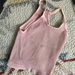 Happiness runs crop tank. Light pink sz XS/S FP movement.
